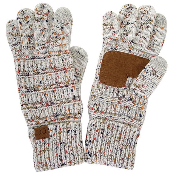 C.C 3pc Confetti Pony Beanie Gloves Scarves Set